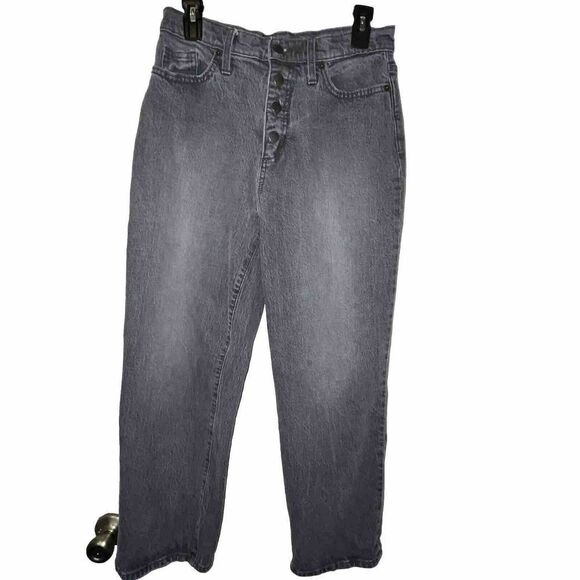Universal Thread Charcoal‎ Wash Jeans As 4/27 Vintage Straight Button Fly Grunge - Picture 1 of 11